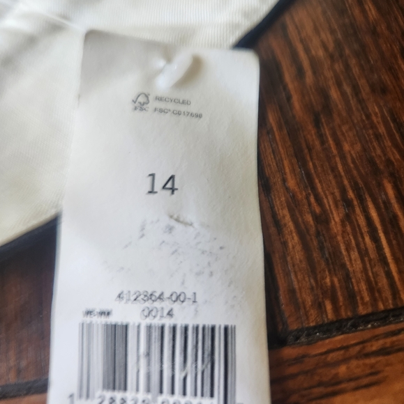 Banana Republic Womens Skirt Mini Striped Fit Flare Blue White - Picture 7 of 8